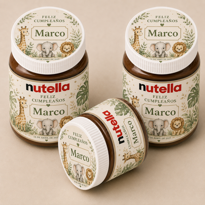 🍫 Mini Nutella Personalizada para Cumpleaños