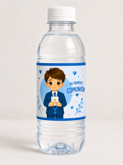 🏷️ Etiqueta para Botella de Agua Personalizada para Comunión