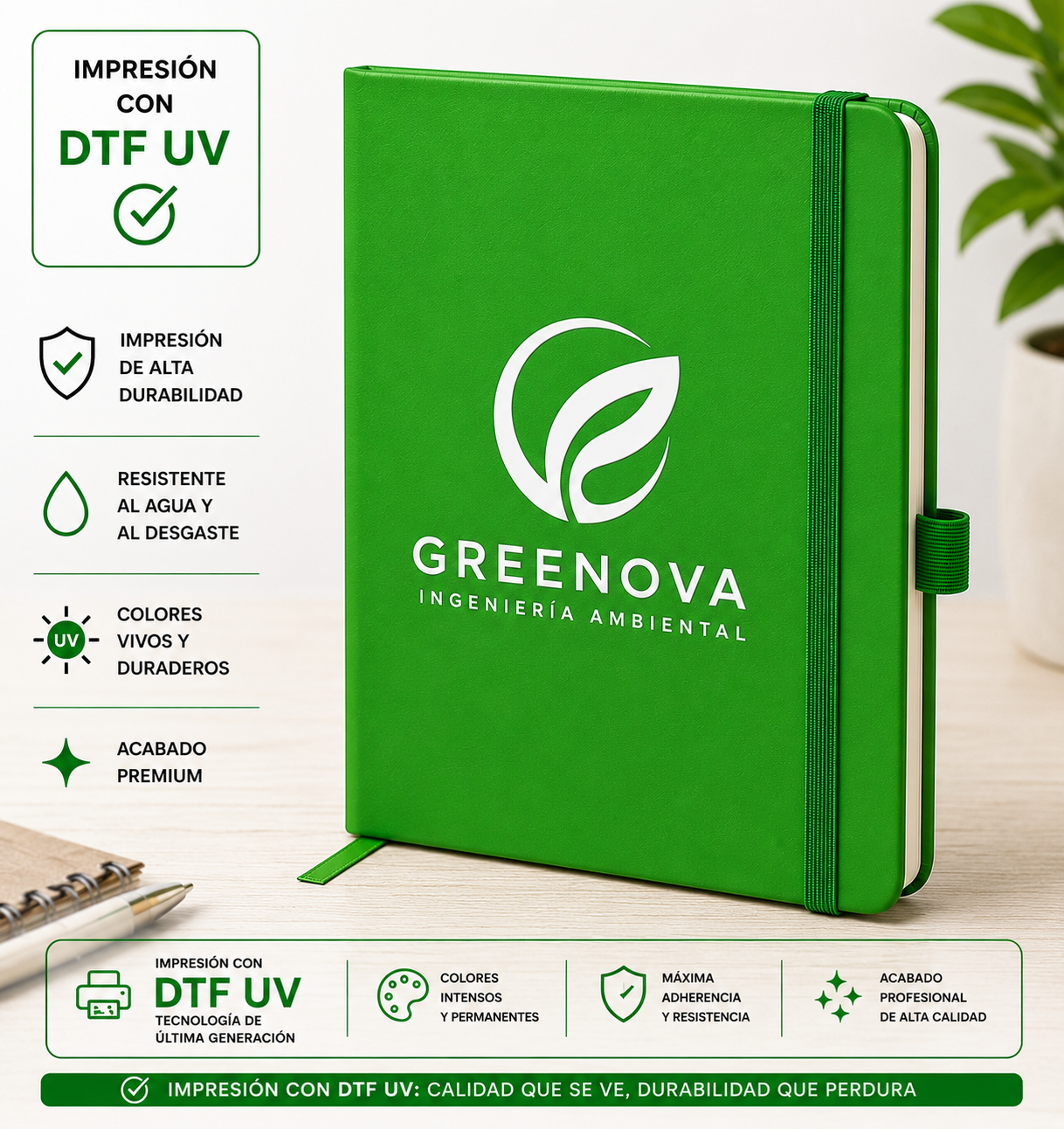 Libreta A5 con logo de Empresa
