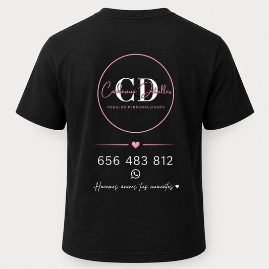 Camiseta Personalizada Empresa - Logo Pecho y Espalda